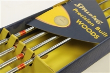 Unused Bobby Jones Signature Vintage Spalding Woods 1, 2 1/2, 3 1/2 & 4 1/2 in Box