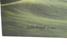 Vinny Giles' Augusta National Golf Club 8th Hole Limited Edition Signed Linda Hartough Canvas - 1999