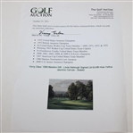 Vinny Giles' Augusta National Golf Club 8th Hole Limited Edition Signed Linda Hartough Canvas - 1999