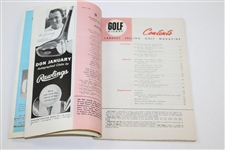 1960 Golf Digest 'Bobby Jones tells Masters Thrills' - April Issue