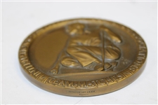 PGA International Team Matches Bronze Medallion Golf Trophy in Box - Thomas W. Crane