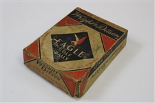 Wright & Ditson Eagle Golf Ball Box with Six (6) Golf Balls