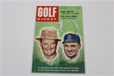 Three (3) Golf Digest Magazines - Bobby Jones, Sam Snead/Ted Williams & Ben Hogan