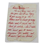 Arnold Palmer's Personal Umbrella Lapel Pin with Signed Response Letter JSA ALOA