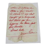 Arnold Palmer's Personal Umbrella Lapel Pin with Signed Response Letter JSA ALOA