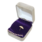 Arnold Palmer's Personal Umbrella Lapel Pin with Signed Response Letter JSA ALOA