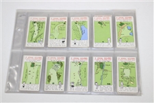Set of Thirty-Six (36) W.A. & A.C. Churchham 'Jovial Golfers In Search Of The Perfect Course' Golf Cards