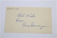 1950 '30 Years of Championship Golf' by Gene Sarazen with Signed Card JSA ALOA
