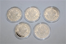 Arnold Palmer Commemorative USGA Silver Coin Set in Deluxe Box