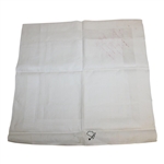 Rare Roberto de Vicenzo & Bob Goalby Signed Champs Dinner Napkin with '65' Notation JSA ALOA