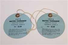 Pair of 1975 Masters Tournament Tuesday Practice Round Tickets - #2719 & #2720