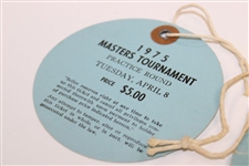 Pair of 1975 Masters Tournament Tuesday Practice Round Tickets - #2719 & #2720
