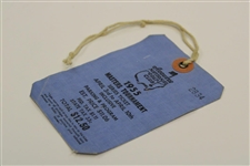1955 Masters Tournament SERIES Badge #2834 with Original String - Middlecoff Winner