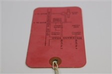1955 Masters Tournament Sunday Final Rd Ticket #269 with Original String - Middlecoff Winner