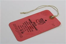 1955 Masters Tournament Sunday Final Rd Ticket #269 with Original String - Middlecoff Winner