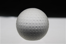 Tiffany & Co Luxury Leaded Crystal Art Glass Golf Ball Paperweight