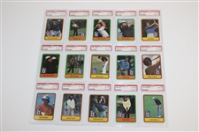 Complete Set of PSA Graded NM-MT 8 Slabbed 1981 Donruss Golf Cards - 63 in Total