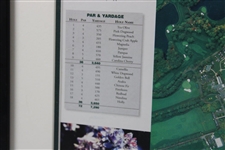 2004 Augusta National Golf Club Masters Aerial Fold Out Map - Framed
