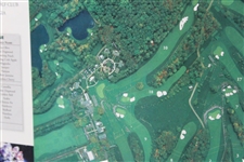 2004 Augusta National Golf Club Masters Aerial Fold Out Map - Framed