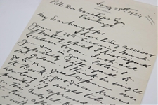 John E. Laidlay Signed Handwritten Letter Dated January 28th, 1924 JSA ALOA