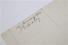 John E. Laidlay Signed Handwritten Letter Dated January 28th, 1924 JSA ALOA