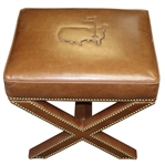 2022 Augusta National GC Berckman's Place Masters Ltd Ed Brown Leather Ottoman