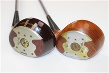 Spalding Drivers 2 Persimmon Heads Steel Shafts Stiff Faces
