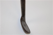 Rut Niblick No Name Grip Remake Horsehide Club 37 Long Circa 1890'S Smooth Face