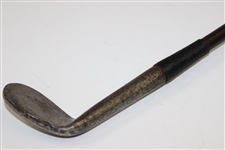 Rut Niblick No Name Grip Remake Horsehide Club 37 Long Circa 1890'S Smooth Face