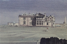 'The Old Course, St Andrews' Kenneth Reed Signed Ltd Ed 653/850 Print - Framed
