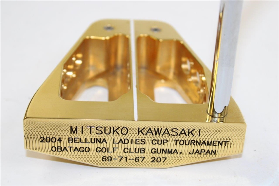 Mitsuko Kawasaki 2004 Belluma Ladies Cup Tournament Winner Bobby Grace Gold Plated Putter