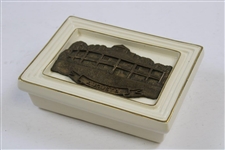 Augusta National Golf Club Clubhouse Bronze/Resin Card Box by Artist Bill Waugh