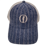 2022 150Th Open Championship Blue And Grey Striped Claret Jug Hat