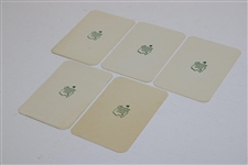 Five (5) Augusta National Golf Club Par 3 Course Scorecards 