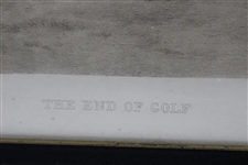 Charles Dollman “The End of Golf” Black & White Photogravure - Framed