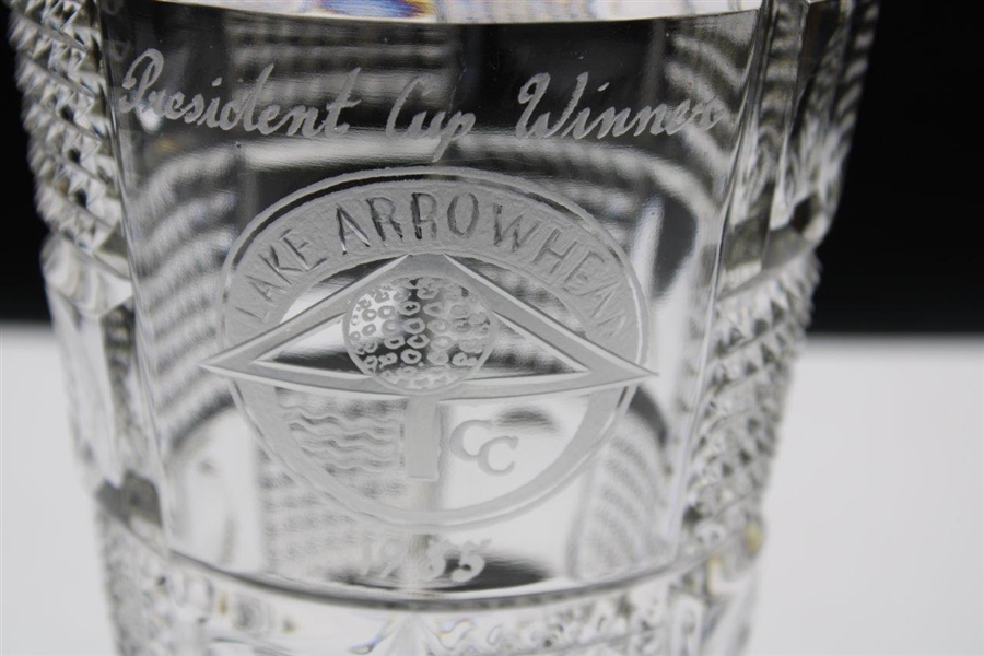 1985 President Cup Winner Lake Arrowhead Country Club Crystal Trophy
