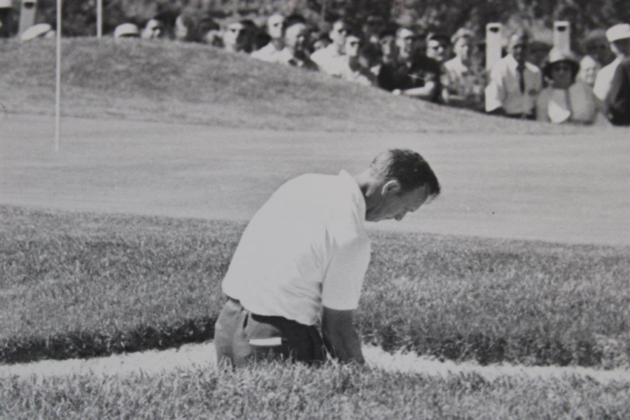 Champion Arnold Palmer Plays Shot from Sand Trap at 1960 US Open Wire Photo