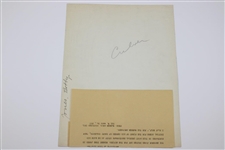 Bobby Jones Large 1936 Warner Bros. Pictures Inc. Initial How I Play Golf Scene Photo - B.Jones.36