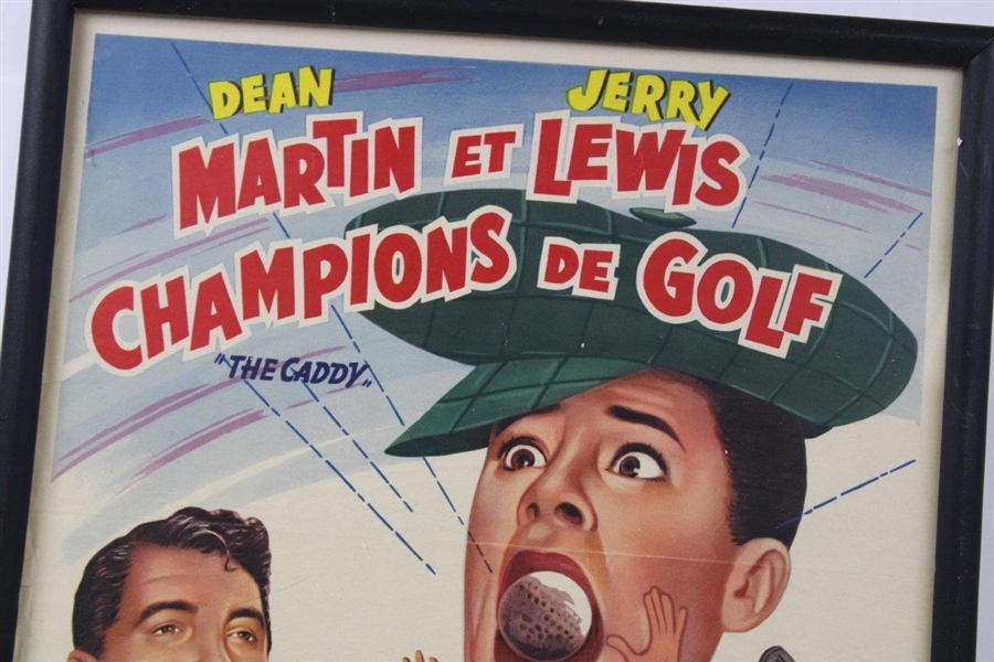 Dean Martin & Jerry Lewis Champions of Golf Dutch Language Movie Poster - Framed