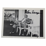 Gene Sarazen Triple Signed Augusta National Porch Charity Benefit Postcard JSA #AB82004