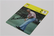 Arnold Palmers Signed 1978 Sportscaster Golf 'Putting' Oversize Card JSA #AB82003