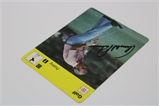 Arnold Palmers Signed 1978 Sportscaster Golf 'Putting' Oversize Card JSA #AB82003