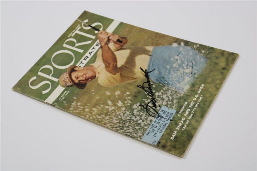 Sam Snead Signed 1956 Sports Illustrated First Cover Magazine JSA #VV26984