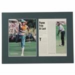 Payne Stewart Signed 1991 US Open Sports Illustrated Article - Matted JSA ALOA