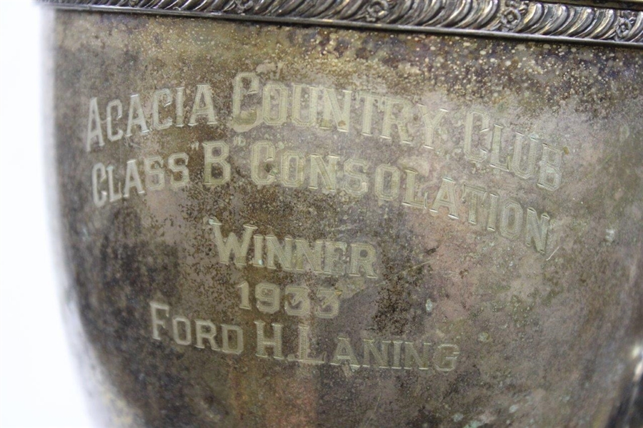 1933 Acacia Country Club Class B Consolation Trophy Won by Ford H. Laning E.P.N.S.
