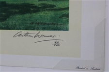 1974 Pebble Beach 18th Green Ltd Ed Arthur Weaver Print Signed by Artist w/Remarque 