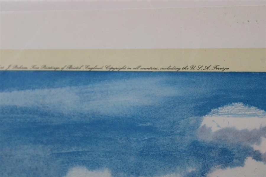 1974 Pebble Beach 18th Green Ltd Ed Arthur Weaver Print Signed by Artist w/Remarque 