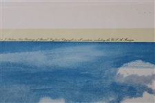 1974 Pebble Beach 18th Green Ltd Ed Arthur Weaver Print Signed by Artist w/Remarque 