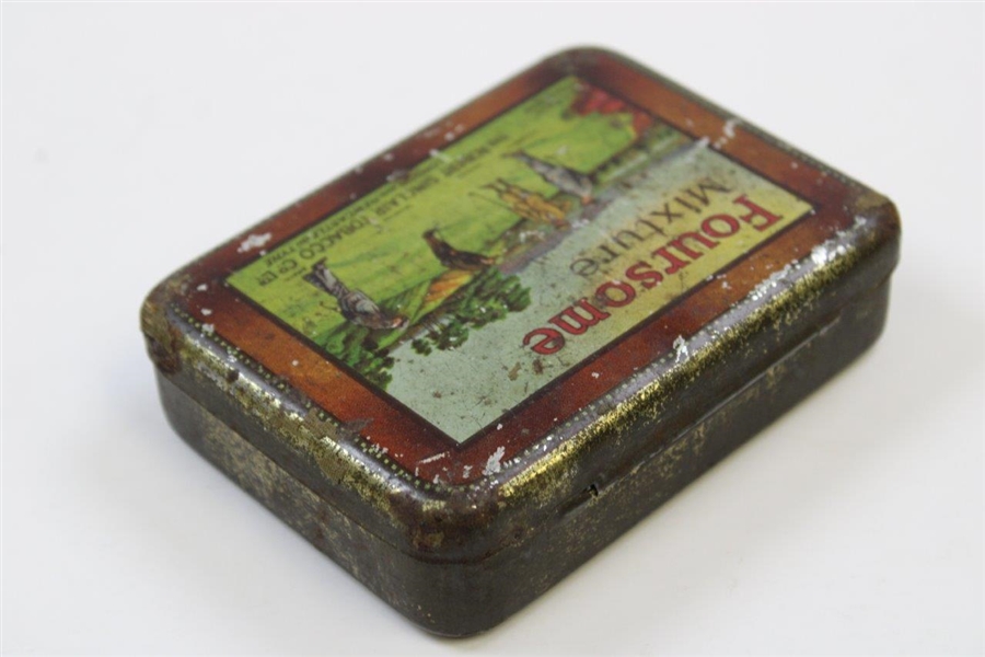 Vintage Foursome (Vardon Braid Mitchell Duncan) Mixture Tin Box by The Robert Sinclair Tobacco. Co., Ltd