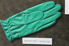 Cabrera, Cink, Yang & Glover Signed Golf Gloves Display - 2009 Major Champs - Framed JSA ALOA